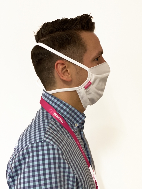 LIPOELASTIC Protective Cotton Face Mask - Reusable barrier mask washable by 90 - 100° | LIPOELASTIC