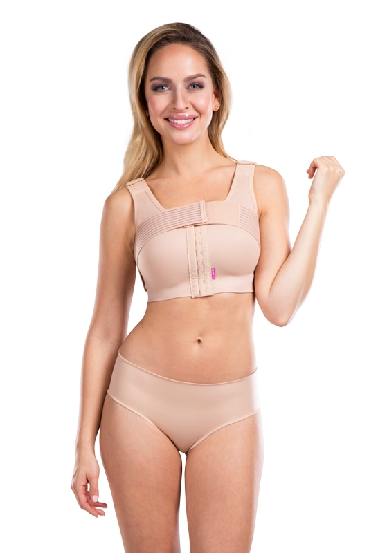 Post surgery compression bra with sewn binder PS ideal  | LIPOELASTIC