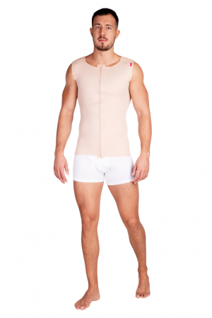 Compression garments for male plastic surgery procedures 