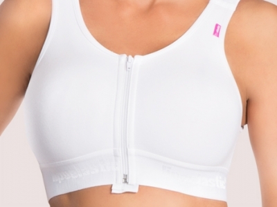 zip up compression bra
