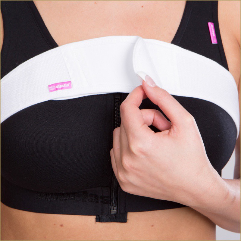 Compression breast band SI formed LIPOELASTIC